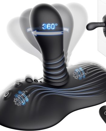Prostate Massager Anal Dildo Anal Toys,  Riding Grinding  Dildos Adult Toys with 9 Rotating & Vibrating Suction Cup, Butt Plug Male Sex Toys for Men Sex Toy Anal Plug G Spot Vibrator New