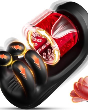 Male Masturbator Sex Toys for Men Penis Stroker - 360° Licking Glans Mens Vibrator with 9 Rotating & Clamping & Vibrating Modes, Penis Trainer Masturbators Blowjob Toy Adult Sex Toys for Men Couples